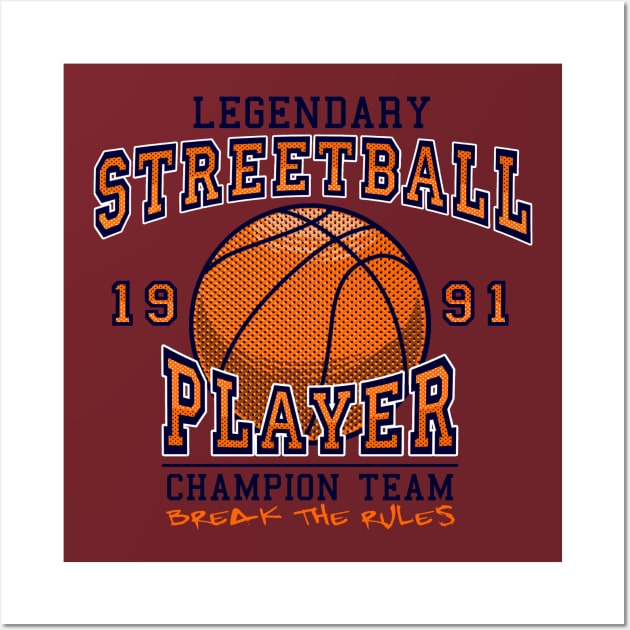 legendary streetball player champion Wall Art by hayr pictures